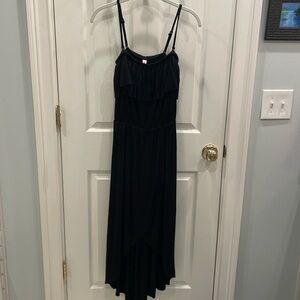 Beautiful Anthropologie black midi sundress! Size XS